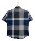 BLACK LABEL CRESTBRIDGE (ブラックレーベル クレストブリッジ) 半袖シャツ ネイビー×グレー サイズ:M：5000円