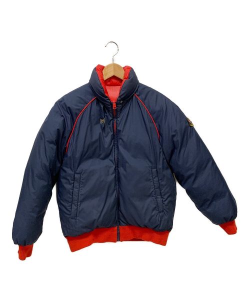 MONCLER（モンクレール）MONCLER (モンクレール) リバーシブルダウンジャケット レッド×ネイビー サイズ:11-3の古着・服飾アイテム