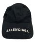 BALENCIAGA（バレンシアガ）の古着「ロゴバイザーキャップ」｜ブラック