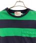 Traditional Weatherwear (トラディショナルウェザーウェア) ポケットTシャツ ネイビー×グリーン サイズ:M：4800円