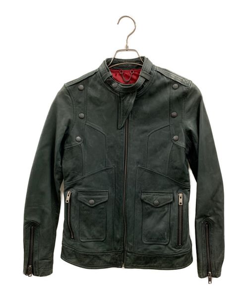 AVIREX（アヴィレックス）AVIREX (アヴィレックス) レザージャケット ブラック サイズ:Mの古着・服飾アイテム