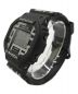 CASIO (カシオ) 腕時計 ブラック×ホワイト：15000円