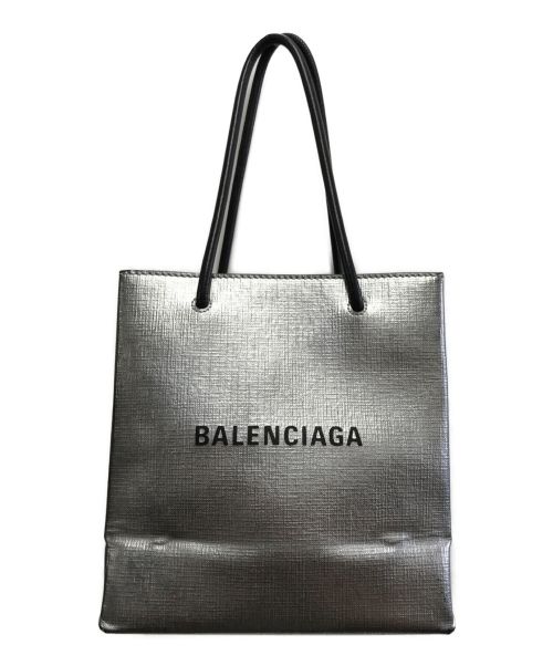 BALENCIAGA（バレンシアガ）BALENCIAGA (バレンシアガ) ショッピングトート XXS シルバーの古着・服飾アイテム