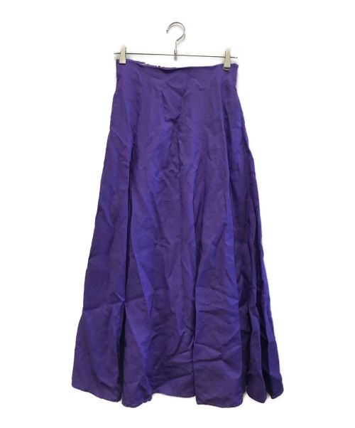 UNITED ARROWS（ユナイテッドアローズ）UNITED ARROWS (ユナイテッドアローズ) リネンスカート パープル サイズ:40 未使用品の古着・服飾アイテム