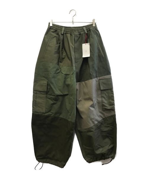MAISON SPECIAL（メゾンスペシャル）MAISON SPECIAL (メゾンスペシャル) Prime-Wide Patchwork Vintage Clothes Cargo Pants カーキ サイズ:S 未使用品の古着・服飾アイテム