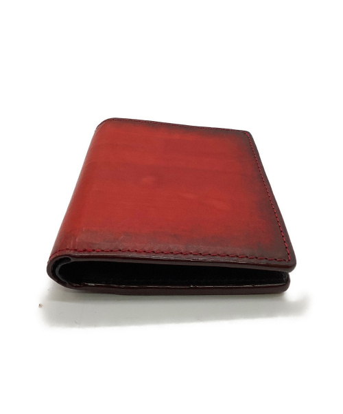 CIMABUE（チマブエ）CIMABUE (チマブエ) 2つ折り財布 レッド×ブラックの古着・服飾アイテム