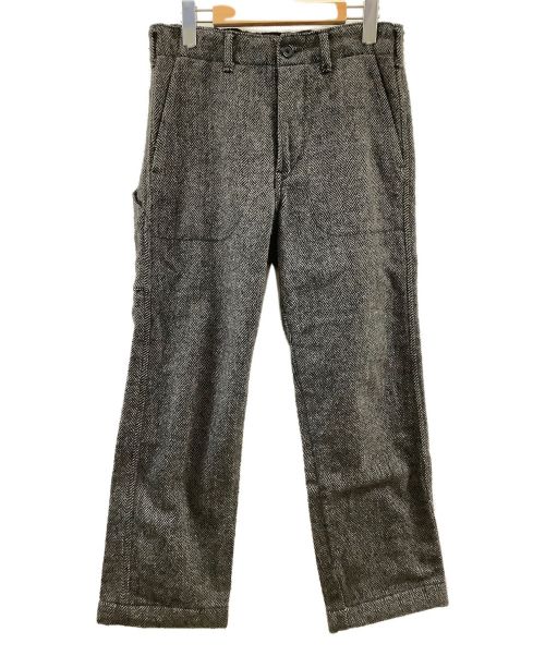 orSlow（オアスロウ）orSlow (オアスロウ) ウール混パンツ グレー×ブラック サイズ:1 冬物 ウール90％の古着・服飾アイテム