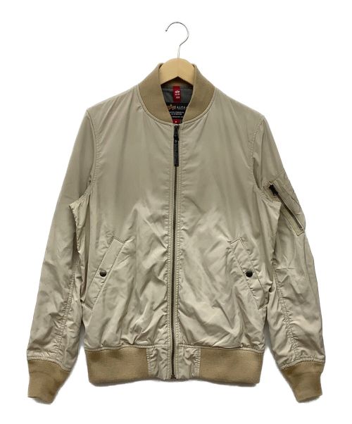 ALPHA（アルファ）ALPHA (アルファ) MA-1ジャケット ベージュ サイズ:Mの古着・服飾アイテム