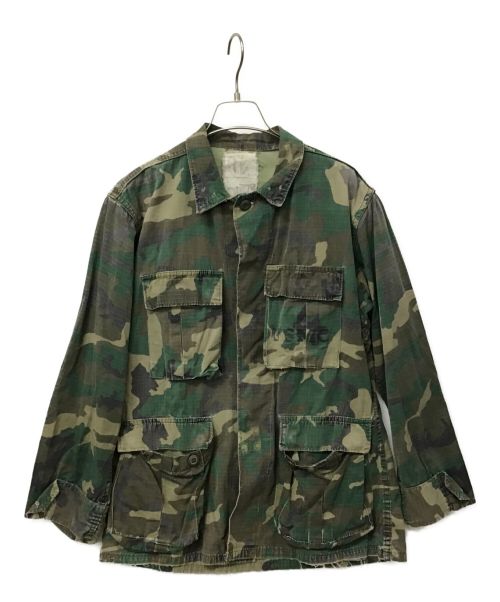 US ARMY（ユーエスアーミー）US ARMY (ユーエス アーミー) ジャングルファティーグジャケット グリーン×ブラウン サイズ:下記参照の古着・服飾アイテム