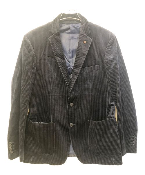 BOLINI（ボリーニ）BOLINI (ボリーニ) テーラードコーデュロイジャケット ネイビー サイズ:50の古着・服飾アイテム