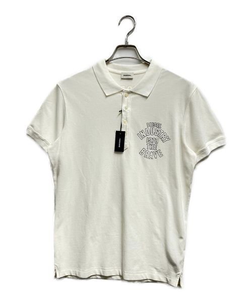 DIESEL（ディーゼル）DIESEL (ディーゼル) ポロシャツ ホワイト サイズ:L 未使用品の古着・服飾アイテム