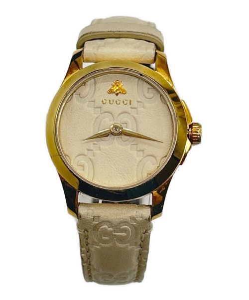 GUCCI（グッチ）GUCCI (グッチ) 腕時計 アイボリーの古着・服飾アイテム