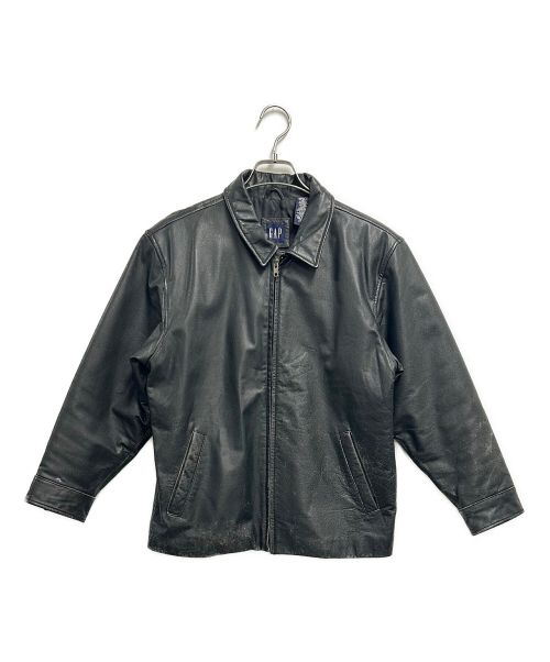 GAP（ギャップ）GAP (ギャップ) レザージャケット ブラック サイズ:XLの古着・服飾アイテム