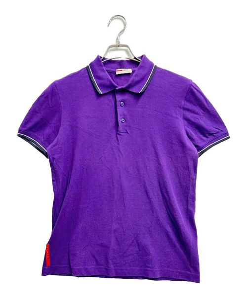 PRADA（プラダ）PRADA (プラダ) ポロシャツ パープル サイズ:Sの古着・服飾アイテム