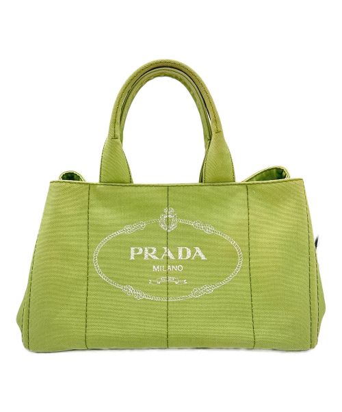 PRADA（プラダ）PRADA (プラダ) ハンドバッグ / カナパ グリーンの古着・服飾アイテム