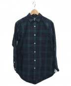 Traditional Weatherwear（トラディショナルウェザーウェア）の古着「チェックシャツ」｜グリーン×ネイビー