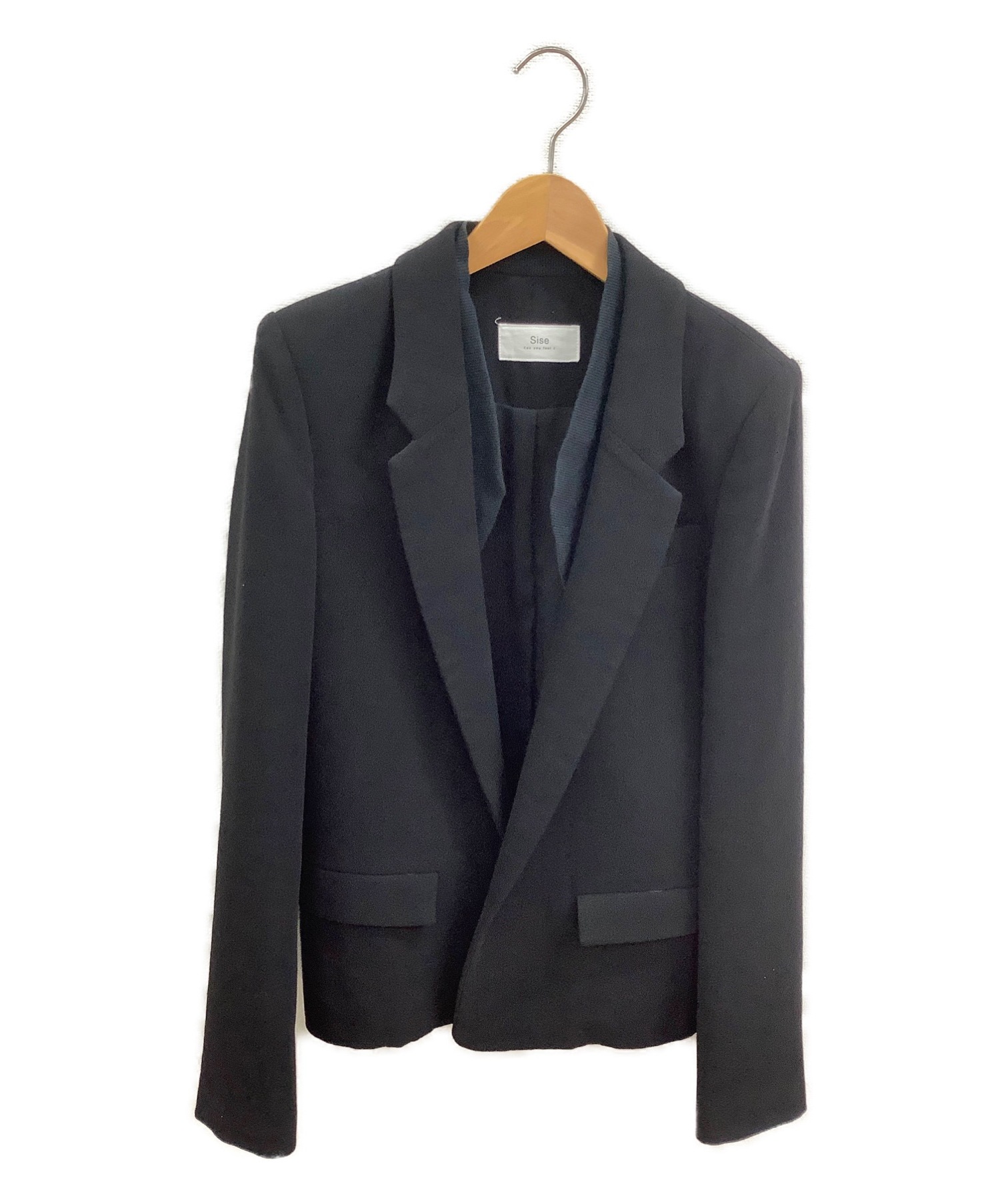 中古 古着通販 Sise シセ テーラードジャケット ブラック サイズ 1 ブランド 古着通販 トレファク公式 Trefac Fashion