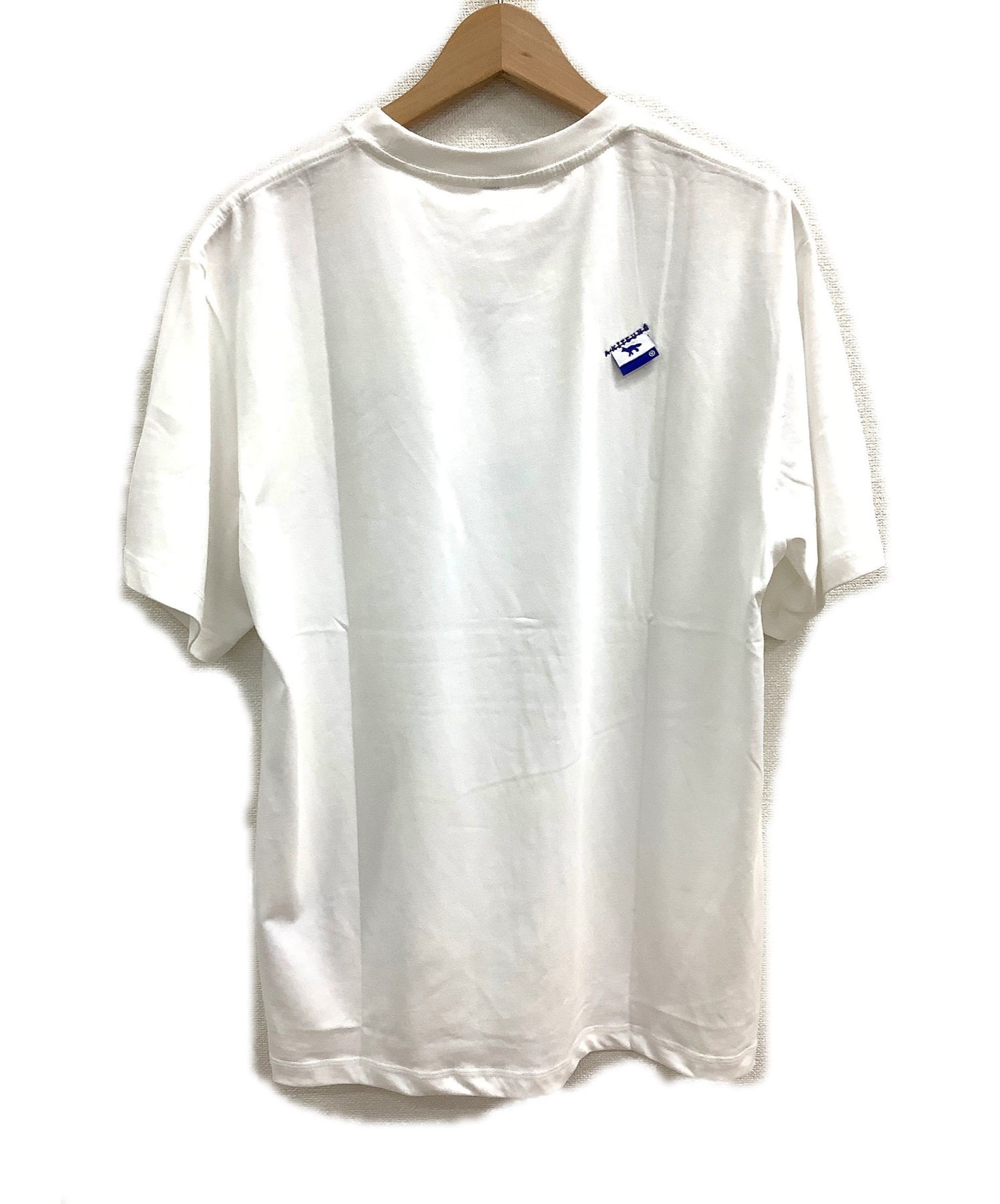 ADER error×MAISON KITSUNE (アーダーエラー×メゾン​キツネ) ワッペンTシャツ ホワイト サイズ:A1 夏物