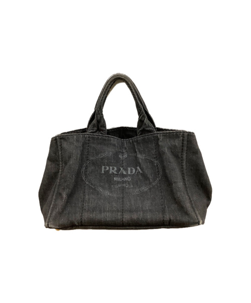 PRADA（プラダ）PRADA (プラダ) ハンドバッグ ブラック カナパMの古着・服飾アイテム