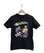 Disney x Gucci（）の古着「ドナルドプリント半袖Tシャツ」｜ブラック