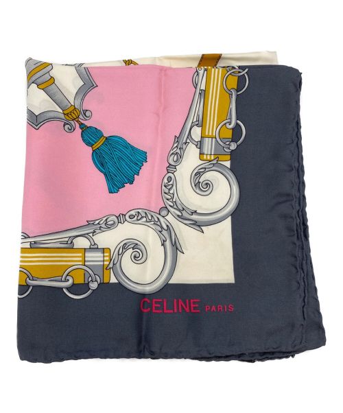 CELINE（セリーヌ）CELINE (セリーヌ) スカーフ ピンクの古着・服飾アイテム
