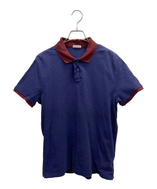 MONCLER（モンクレール）MONCLER (モンクレール) ポロシャツ ネイビー サイズ:Lの古着・服飾アイテム