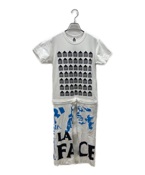 FACETASM（ファセッタズム）FACETASM (ファセッタズム) DOVER STREET MARKET (ドーバー ストリート マーケット) プリントロングカットソー ホワイト サイズ:1の古着・服飾アイテム