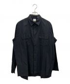 Yohji Yamamoto Costume D’Hommeヨウジヤマモトコスチュームドオム）の古着「長袖シャツ」｜ブラック
