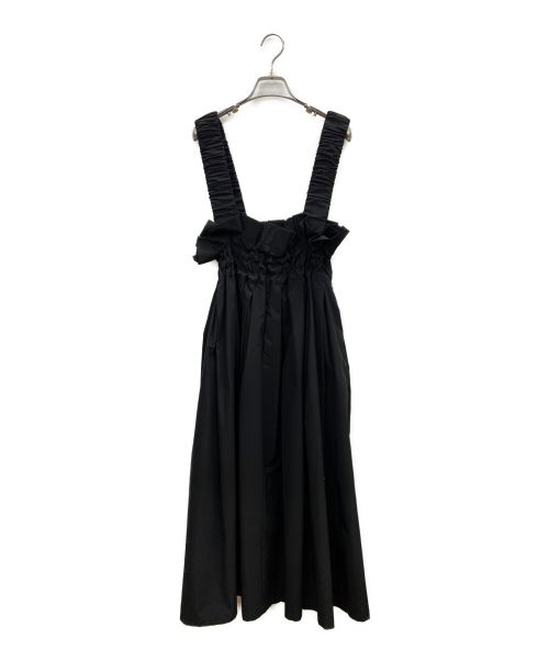 COEL（コエル）COEL (コエル) ギャザーショルダージャンパースカート ブラック サイズ:36の古着・服飾アイテム