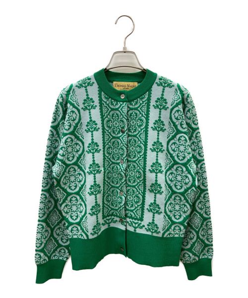 THOMAS MAGPIE（トーマス マグパイ）THOMAS MAGPIE (トーマス マグパイ) damask cardigan グリーン サイズ:38の古着・服飾アイテム