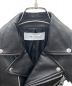 中古・古着 heliopole (エリオポール) ダブルライダースジャケット ブラック サイズ:36：8000円