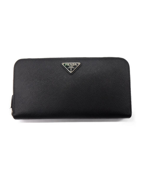 PRADA（プラダ）PRADA (プラダ) 長財布 ブラック サフィアーノ 1ML506の古着・服飾アイテム