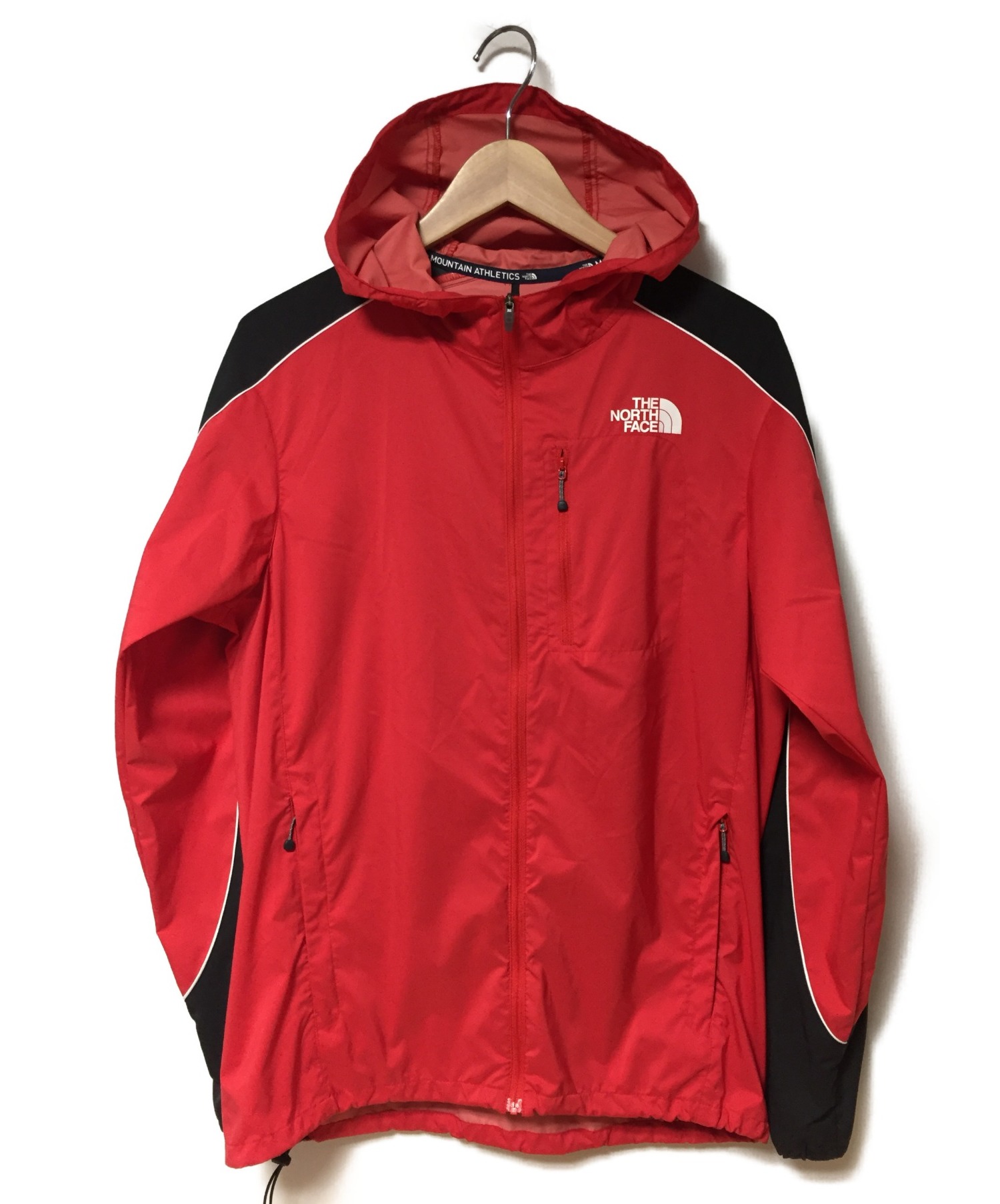 中古 古着通販 The North Face ザノースフェイス ウインドブレーカー ブラック レッド サイズ M 春秋物 ブランド 古着通販 トレファク公式 Trefac Fashion