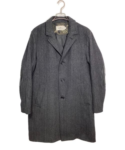 COACH（コーチ）COACH (コーチ) Long Wool Topcoat グレー サイズ:Lの古着・服飾アイテム