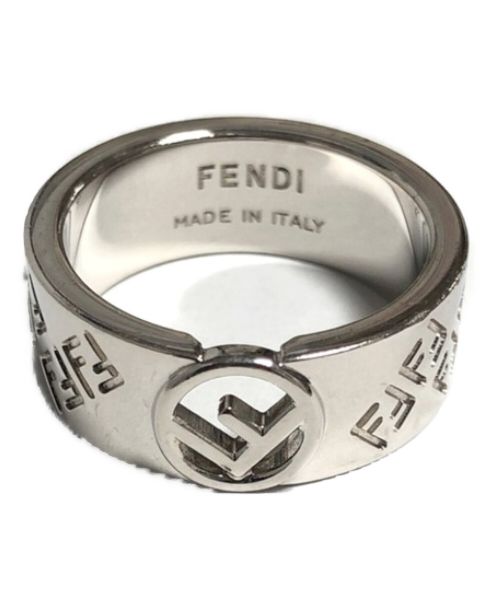 FENDI（フェンディ）FENDI (フェンディ) FFロゴリング シルバー サイズ:Lの古着・服飾アイテム