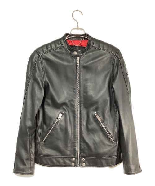 DIESEL（ディーゼル）DIESEL (ディーゼル) シングルライダースジャケット ブラック サイズ:Mの古着・服飾アイテム