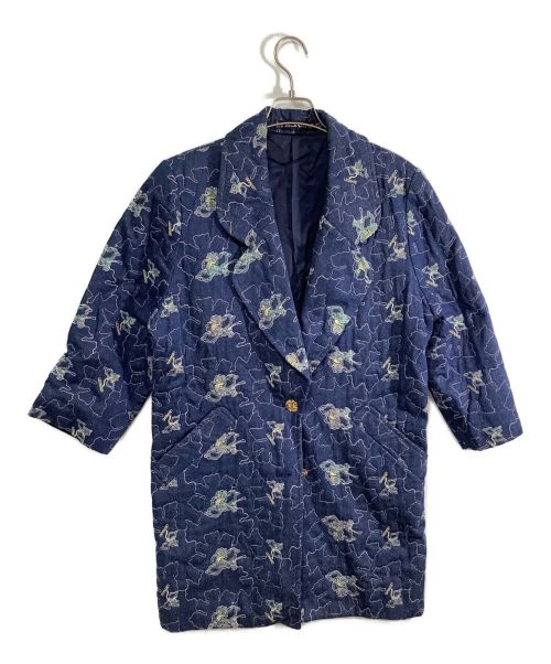 LEONARD（レオナール）LEONARD (レオナール) シルクコート ブルー サイズ:9の古着・服飾アイテム