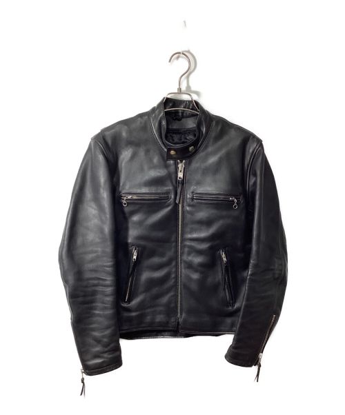 KADOYA（カドヤ）KADOYA (カドヤ) シングルライダースジャケット ブラック サイズ:Lの古着・服飾アイテム