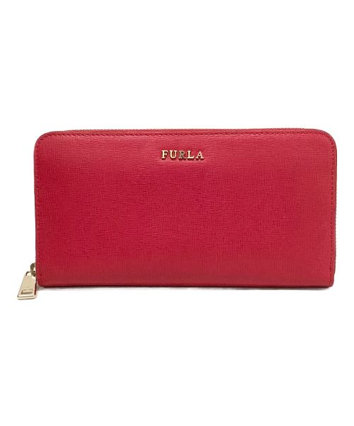 FURLA（フルラ）FURLA (フルラ) ラウンドジップ長財布 ピンクの古着・服飾アイテム