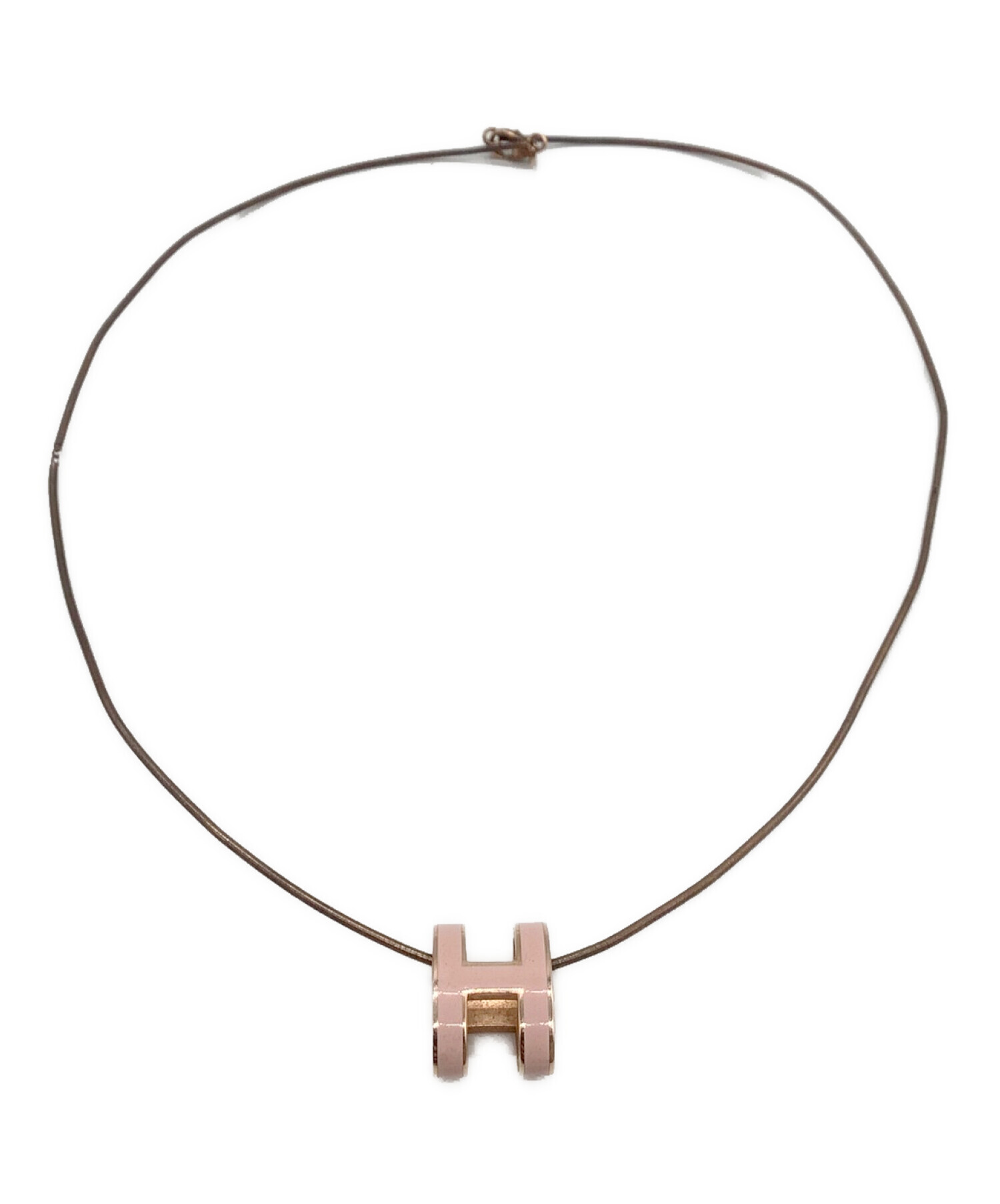 中古 古着通販 Hermes エルメス ポップアッシュ Hネックレス ピンク ブランド 古着通販 トレファク公式 Trefac Fashion