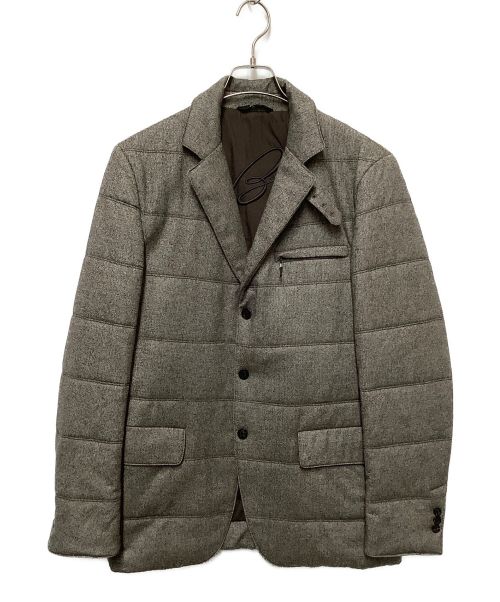 BRIONI（ブリオーニ）BRIONI (ブリオーニ) カシミヤテーラードジャケット ブラウン サイズ:Sの古着・服飾アイテム