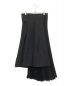 Christian Dior（クリスチャン ディオール）の古着「アシンメトリー ラップスカート」｜ブラック