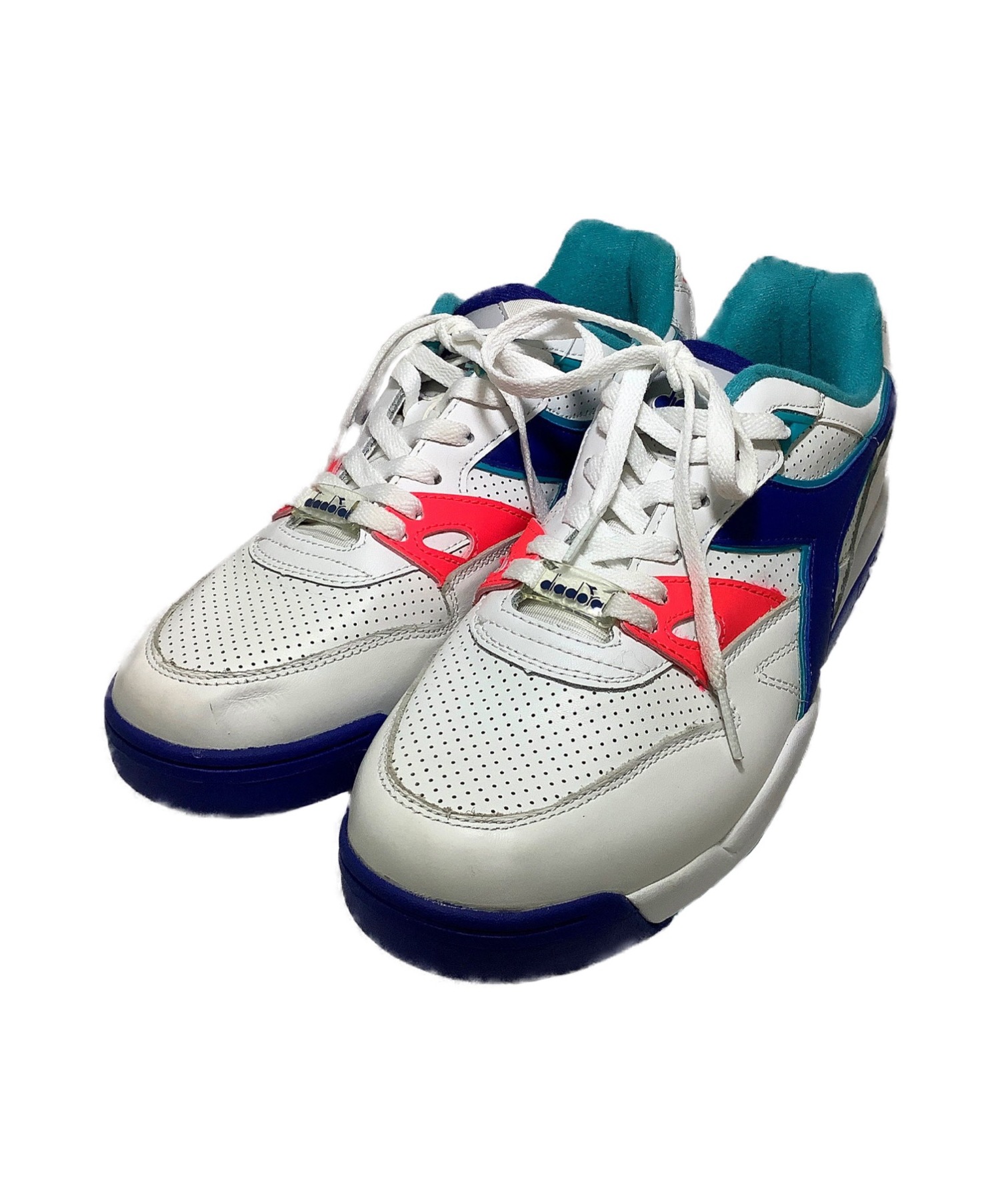 中古 古着通販 Diadora ディアドラ スニーカー ホワイト ブルー サイズ 28 5cm 未使用品 ブランド 古着通販 トレファク公式 Trefac Fashion