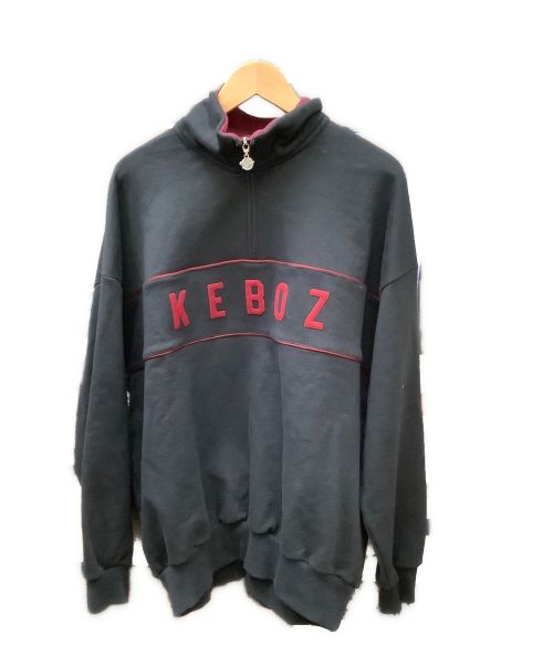 KEBOZ（ケボズ）KEBOZ (ケボズ) ハーフジップスウェット ブラック サイズ:Mの古着・服飾アイテム