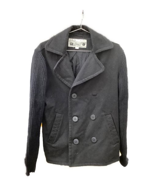 DIESEL（ディーゼル）DIESEL (ディーゼル) Pコート ブラック サイズ:Ｌの古着・服飾アイテム