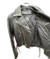 中古・古着 KADOYA (カドヤ) ダブルライダースジャケット ブラック サイズ:Ｍ：35800円