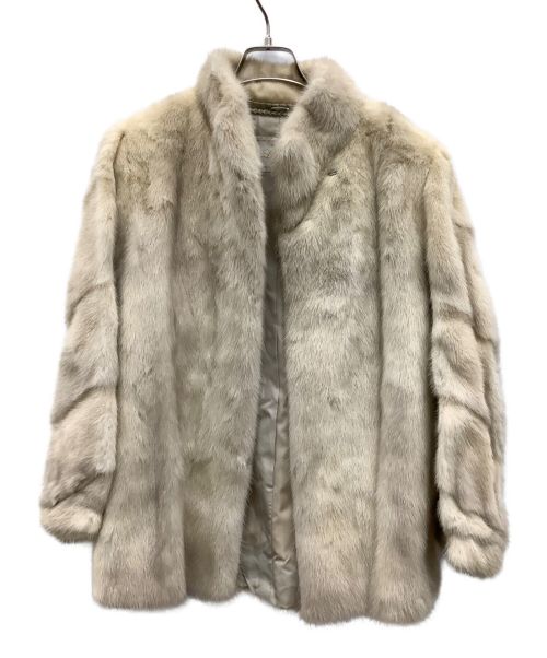SAGA MINK（サガミンク）SAGA MINK (サガミンク) 毛皮ハーフコート ベージュ サイズ:Ｍの古着・服飾アイテム