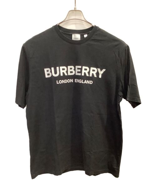 BURBERRY（バーバリー）BURBERRY (バーバリー) ロゴプリント クルーネック ブラック サイズ:XLの古着・服飾アイテム