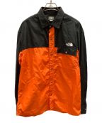 THE NORTH FACEザ ノース フェイス）の古着「ロングスリーブヌプシシャツ」｜オレンジ×ブラック