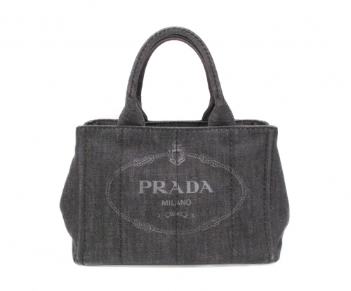 PRADA（プラダ）PRADA (プラダ) トートバッグ グレー カナパミニ 1BG439の古着・服飾アイテム